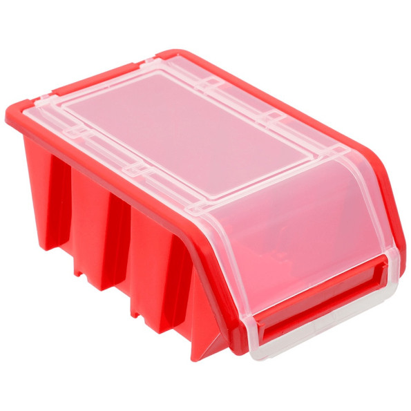Контейнер лоток з кришкою 15.5x10x7 см червоний -
                                                        Фото 9