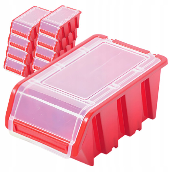 Контейнери з кришкою 10 шт 15.5x10x7 см червоні -
Фото 4 Контейнери з кришкою 10 шт 15.5x10x7 см червоні -
Фото 4