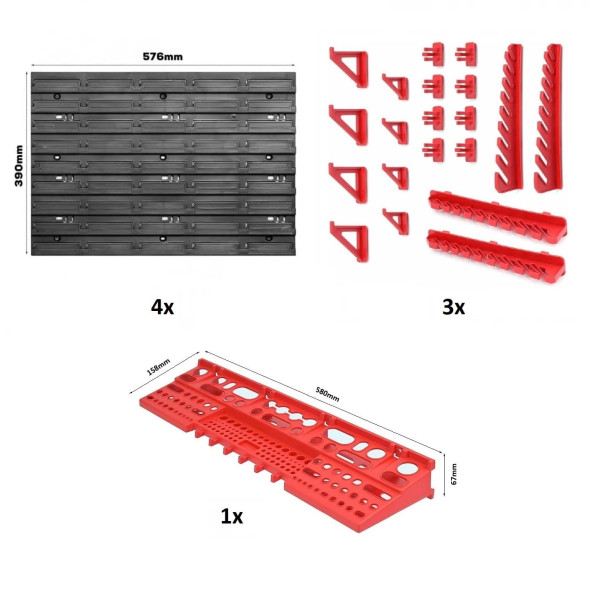 Стелаж панель для інструментів 115х78см -
                                                        Фото 4