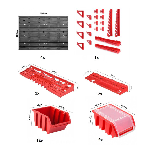 Панель для інструментів 115х78см 23 контейнери -
                                                        Фото 4