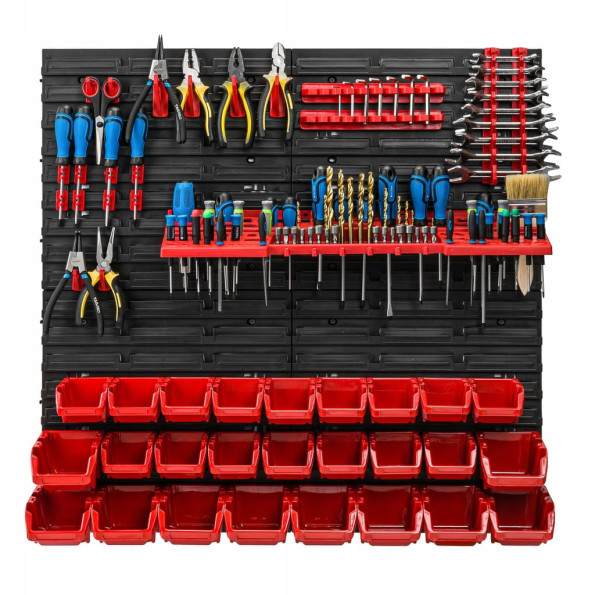 Настенная панель для инструмента 78х78см 26 контейнеров
