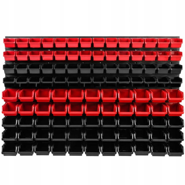 Панель с лотками контейнерами 115х78см 115 контейнеров