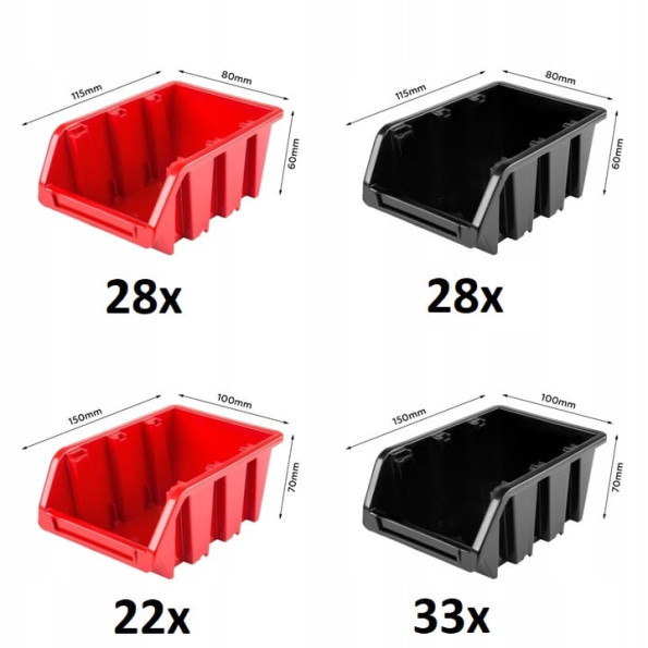 Панель с лотками контейнерами 115х78см 115 контейнеров -
                                                        Фото 3