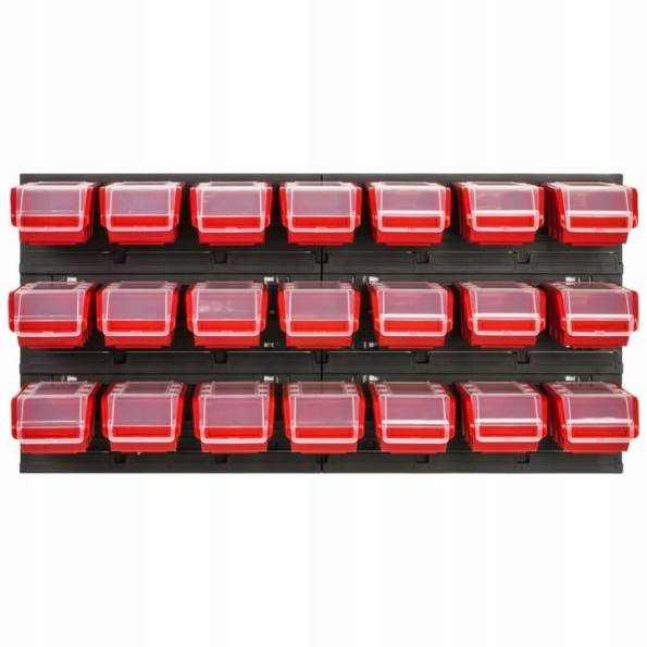 Настінна панель з контейнерами з кришкою 78х39см 21 контейнер