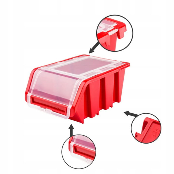 Настінна панель з контейнерами з кришкою 78х39см 21 контейнер -
                                                        Фото 5