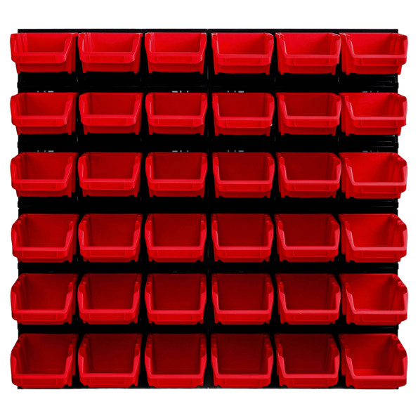 Настінна панель з лотками контейнерами 78х78см 36 контейнерів