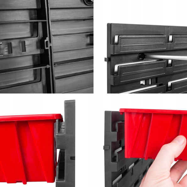 Настінна панель з лотками контейнерами 78х78см 36 контейнерів -
                                                        Фото 6