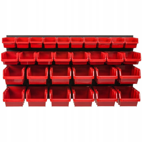 Настінна панель з лотками контейнерами 78х39см 30 контейнерів