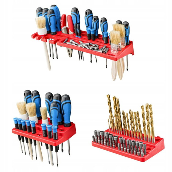 Панель для инструментов перфорированная 39х78см 20 контейнеров -
                                                        Фото 7