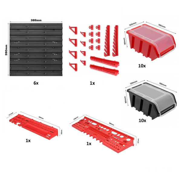 Панель для інструментів 117х78см 20 контейнерів з кришкою -
                                                        Фото 4