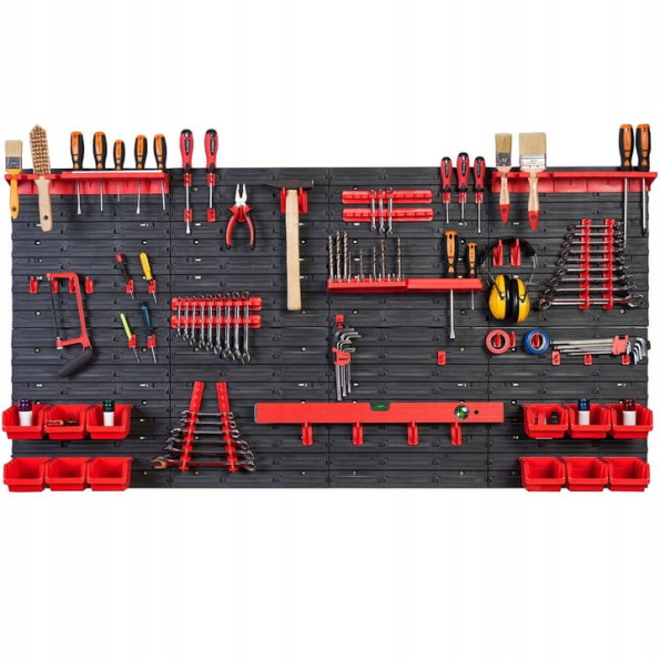 Настенная панель для инструмента 156х78см 12 контейнеров -
                                                        Фото 2