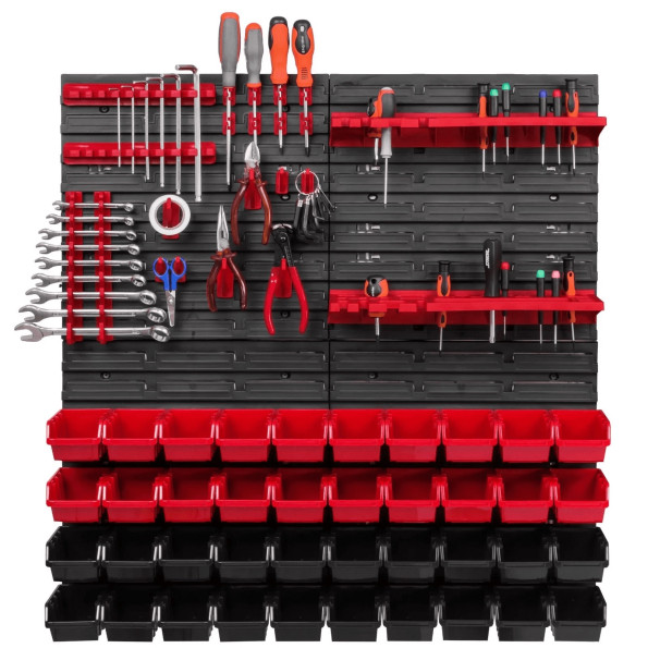 Настінна панель для інструментів 78х78см, 4 варіанти контейнерів -
                                                        Фото 7