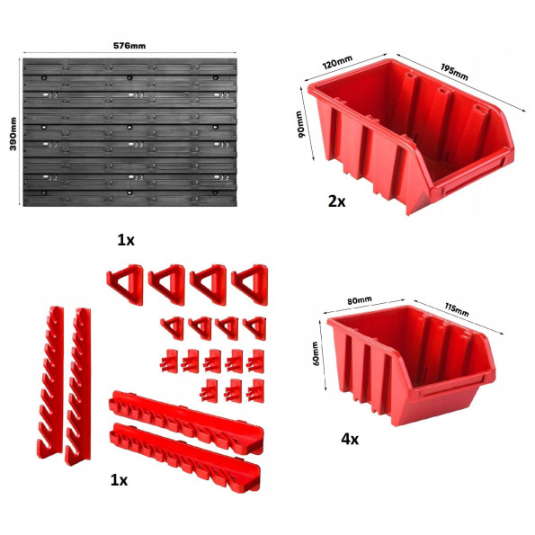 Панель инструментов 58х39см 6 контейнеров -
                                                        Фото 4