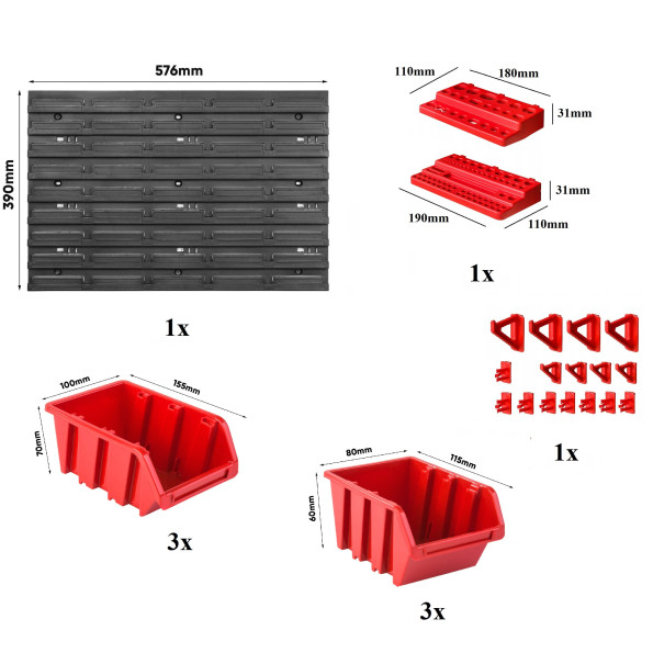 Панель инструментов 58х39см на 6 контейнеров -
                                                        Фото 2