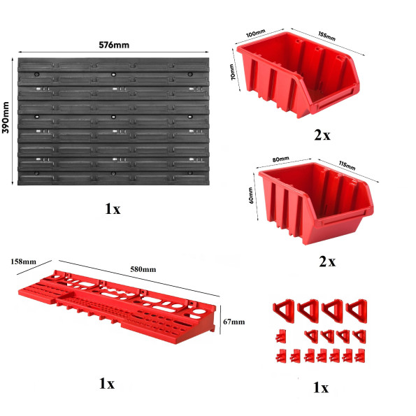 Панель инструментов 58х39см на 4 контейнера -
                                                        Фото 2