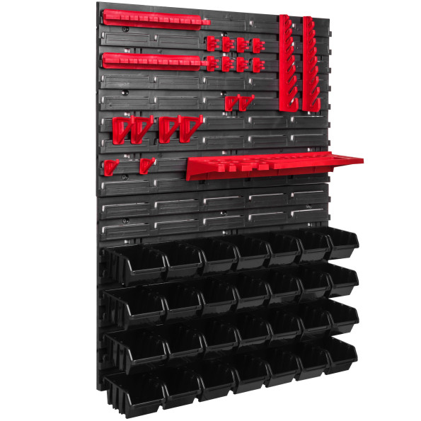 Панель для инструмента 58х78см на 28 черных контейнеров