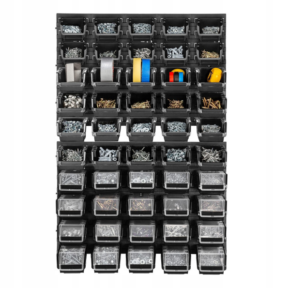 Панель для инструмента 58х78см на 50 черных контейнеров -
                                                        Фото 2