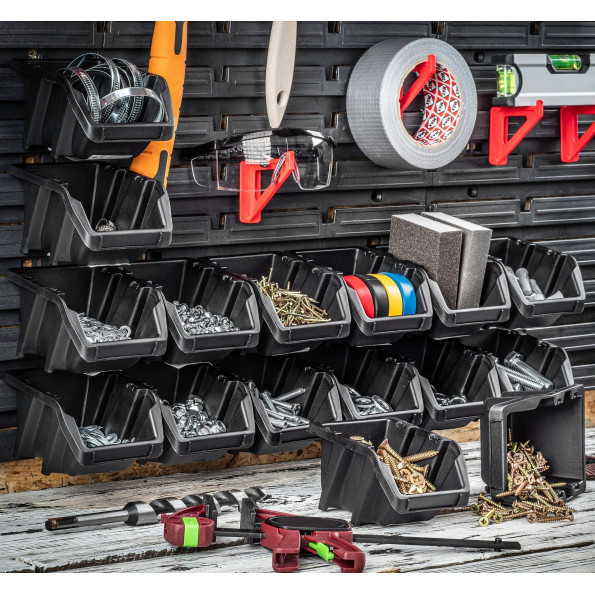 Панель для инструмента 58х78см на 50 черных контейнеров -
                                                        Фото 7