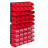 Панель для инструмента 58х78смна 50 красных контейнеров