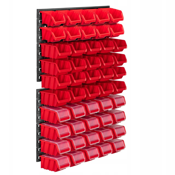 Панель для инструмента 58х78смна 50 красных контейнеров