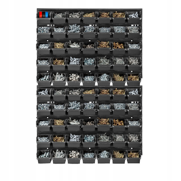 Панель для инструмента 58х78см на 70 черных контейнеров -
                                                        Фото 2