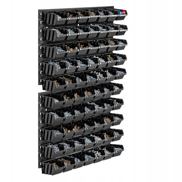 Панель для инструмента 58х78см на 70 черных контейнеров -
                                                        Фото 7