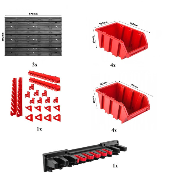 Панель для инструментов 115х39см с держателем для садового инвентаря -
                                                        Фото 4