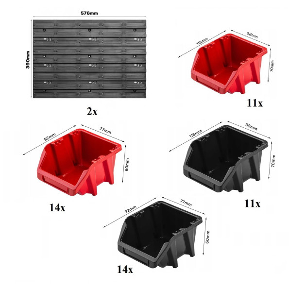 Панель для инструментов 115х39см на 50 контейнеров -
                                                        Фото 2