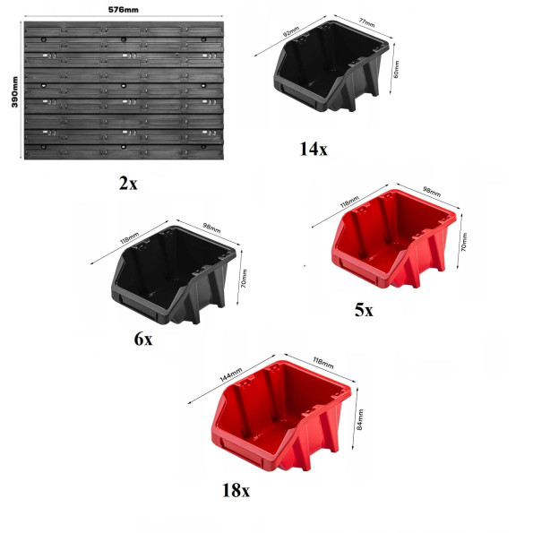 Панель для инструментов 115х39см на 43 контейнера -
                                                        Фото 2