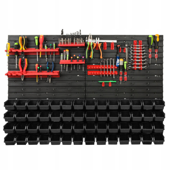 Панель для инструмента 115х78см на 56 черных контейнеров -
                                                        Фото 2
