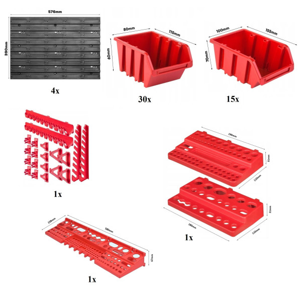 Панель для інструментів 115х78см 45 контейнерів -
                                                        Фото 2