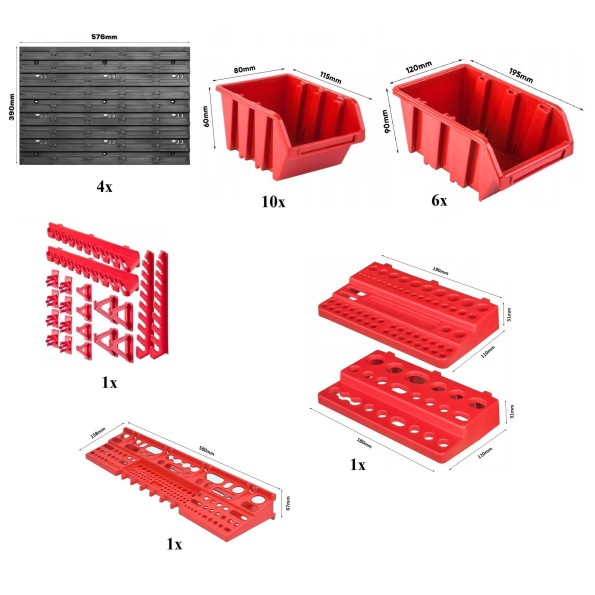 Панель для інструментів 115х78см 16 контейнерів -
                                                        Фото 3