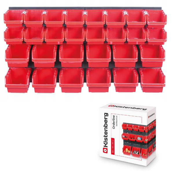 Органайзер настенный с лотками контейнерами 78х39см KOR1, в фирменной упаковке -
                                                        Фото 10