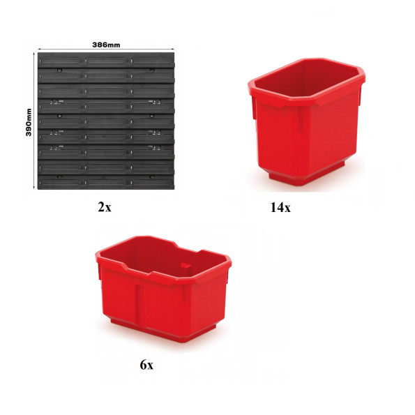 Органайзер для инструмента с контейнерами 78х39см KOR6, в фирменной упаковке -
                                                        Фото 3