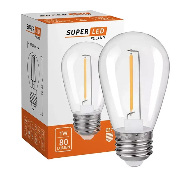 Садовая гирлянда 20м с 20 LED-лампами E27 — наружное декоративное освещение с возможностью соединения -
                                                        Фото 3