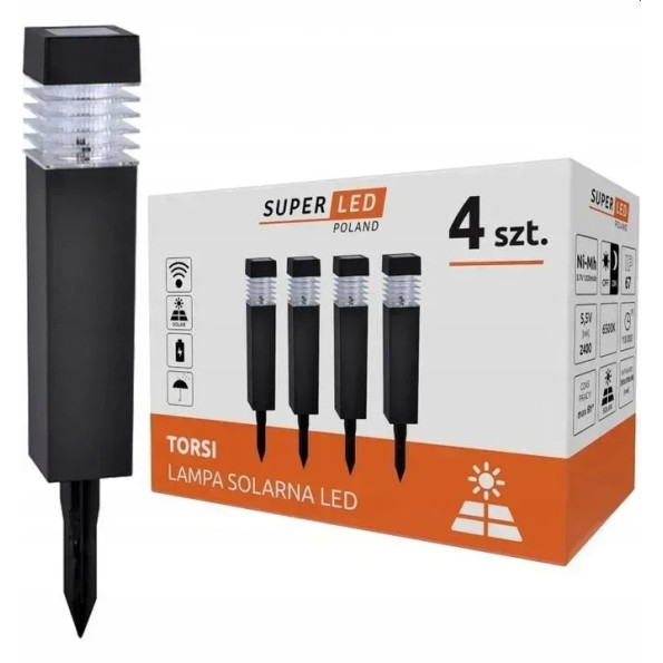 Светильник ландшафтный садовый SuperLED Torsi с LED подсветкой и сенсором сумерек -
                                                        Фото 7