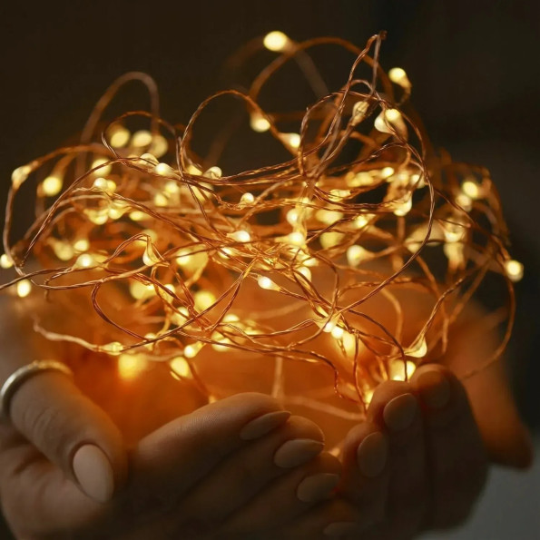 Сонячна гірлянда 20 метрів, на 200 LED-лампочок, 8 режимів -
                                                        Фото 4