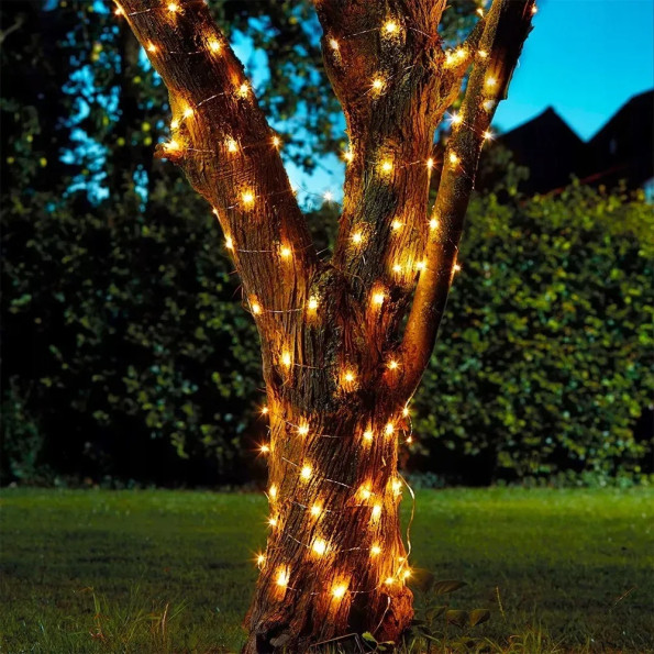 Сонячна гірлянда 20 метрів, на 200 LED-лампочок, 8 режимів -
                                                        Фото 5