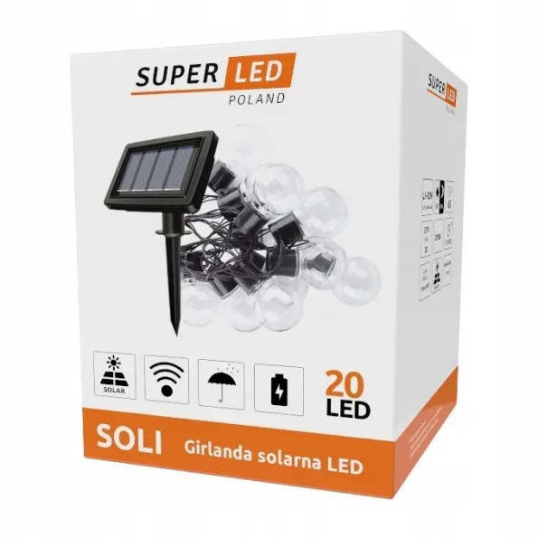 Гирлянда на солнечной батарее на 20 лампочек -
                                                        Фото 3