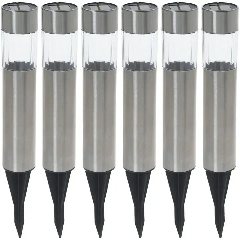 Набір з 6 садових стовпчиків на сонячній панелі SuperLED Stallo для саду доріжок і клумб - Фото 2