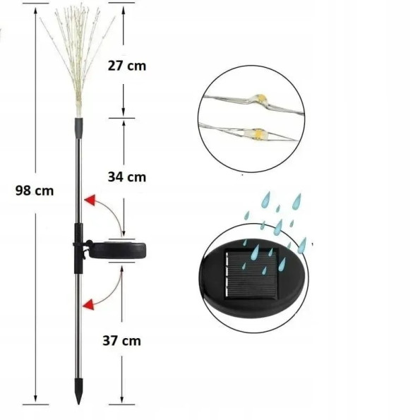 Декоративная садовая лампа «Одуванчик» -
                                                        Фото 4
