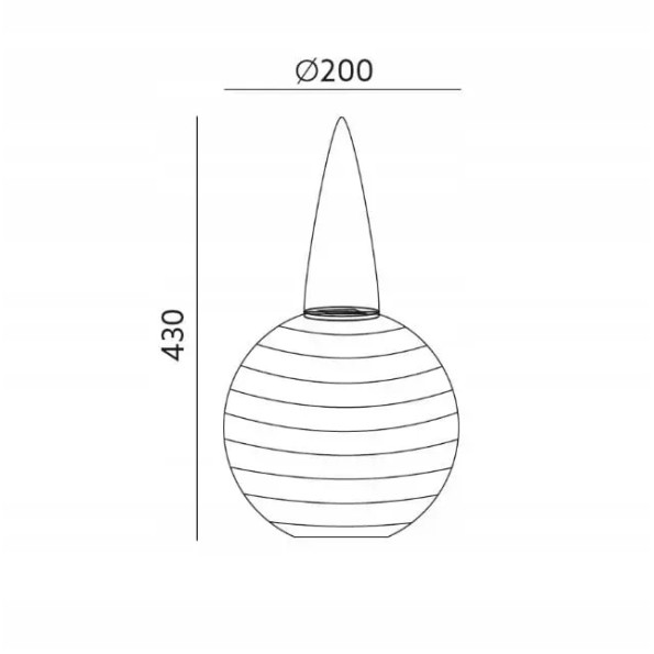 Ліхтар садовий підвісний 20 см -
                                                        Фото 3