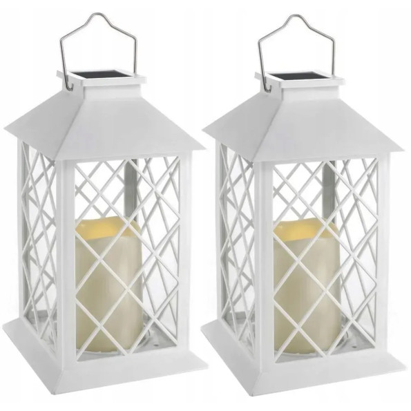 Набір з двох ламп-ліхтарів білого кольору SuperLED -
                                                        Фото 4