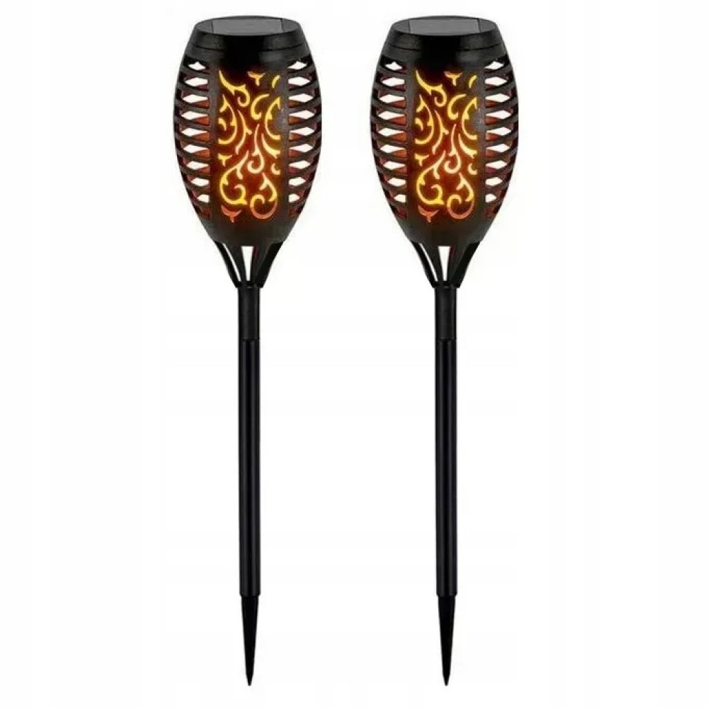 Набір з 2 сонячних LED ламп-фонарів XXL Flami SuperLED з ефектом полум'я - Фото 3
