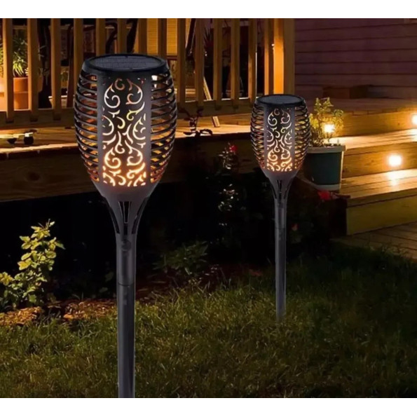 Набор из 2 солнечных LED ламп-факел XXL Flami SuperLED с эффектом пламени -
                                                        Фото 9