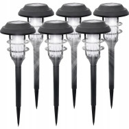 Лампа садовая солнечная светодиодная комплект 6шт, фонарь столбик SuperLED на солнечной батарее