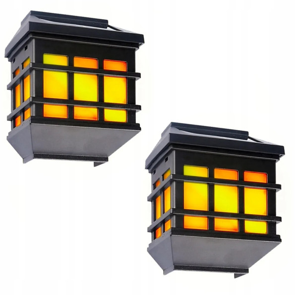 Комплект ламп солнечная настенная LED с датчиком движения и освещения, SuperLED, 2шт -
                                                        Фото 1