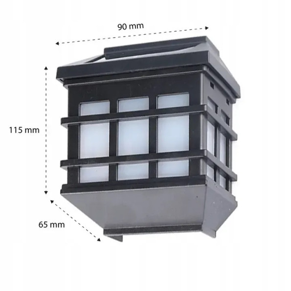 Комплект ламп сонячна настінна LED з датчиком руху та освітлення, SuperLED, 2шт -
                                                        Фото 3