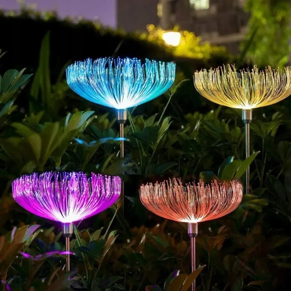 Декоративная садовая лампа SuperLED 2шт – деревце с RGB-подсветкой - Фото 5