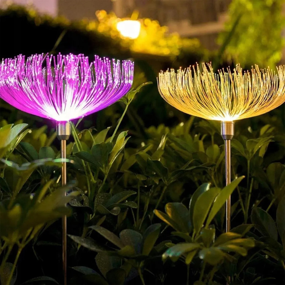 Декоративная садовая лампа SuperLED 2шт – деревце с RGB-подсветкой - Фото 6